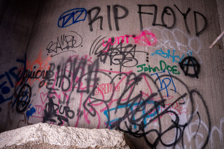 RIP Floyd graffiti in an abandoned building 3 RIP Floyd written inside a popular abandoned building in Minneapolis.