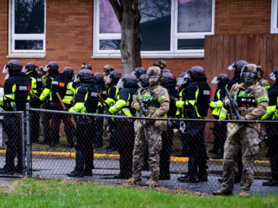 State Troopers Mobilize in Brooklyn Center, MN