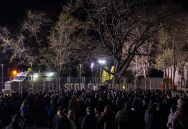 Protesters gather for the 7th straight day at the Brooklyn Center Police Department after 20-year old Daunte Wright was shot and killed by a Brooklyn Center Police on April 11th, 2020.