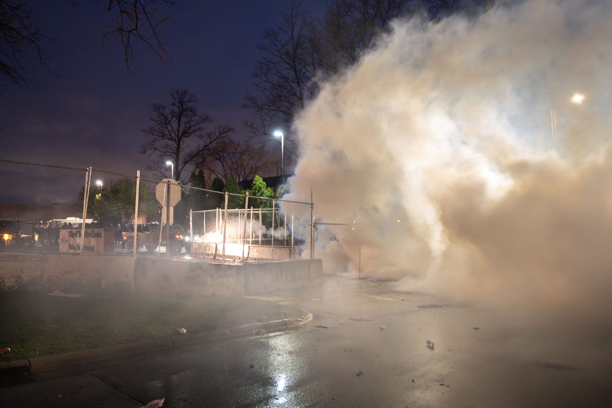 Tear Gas at Brooklyn Center Police Department in April 2021