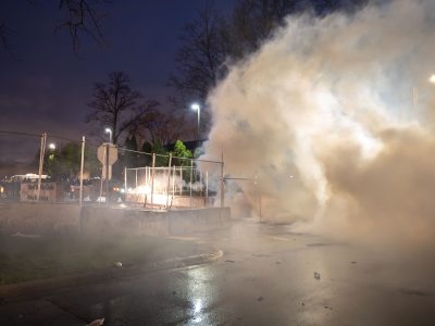 Tear Gas at Brooklyn Center Police Department in April 2021