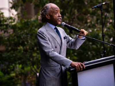 Al Sharpton speaks at George Floyd rally, Minneapolis