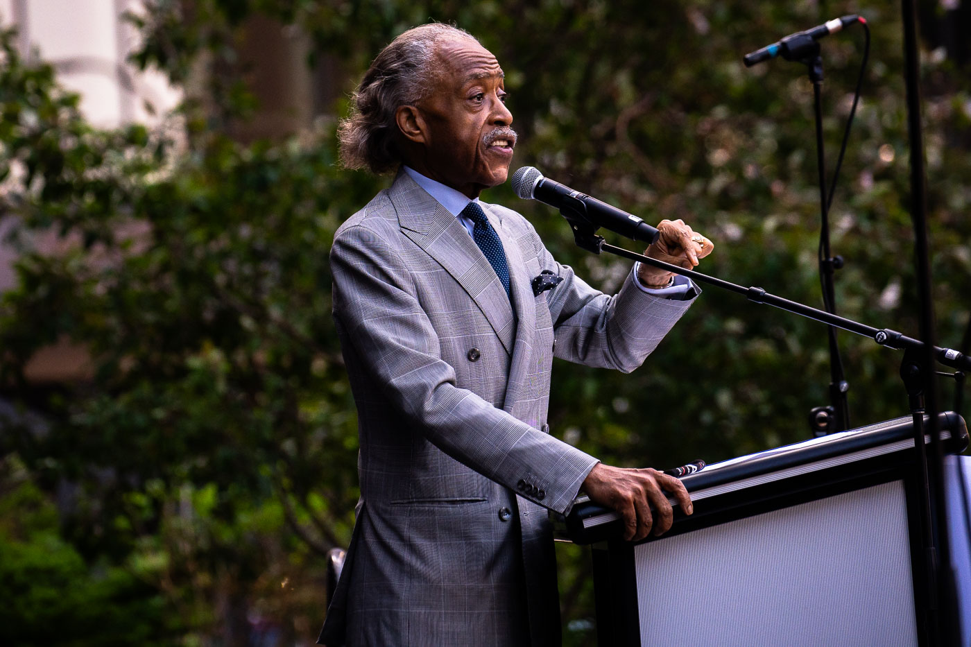 Al Sharpton speaks at George Floyd rally in Minneapolis