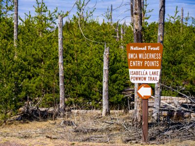 BWCA Wilderness Entry Sign at Isabella Lake