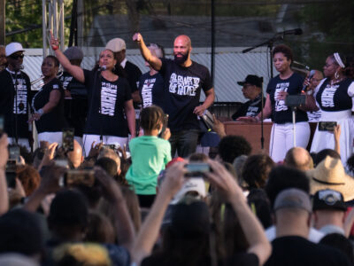 Common and Sounds of Blackness at George Floyd Square, May 2021