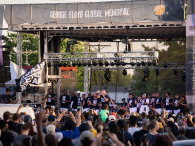 Common Performs at George Floyd Global Memorial, Minneapolis