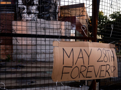 Minneapolis Police 3rd Precinct: "May 28th Forever" Sign