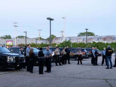 Minneapolis Police gather at 3rd Precinct anniversary