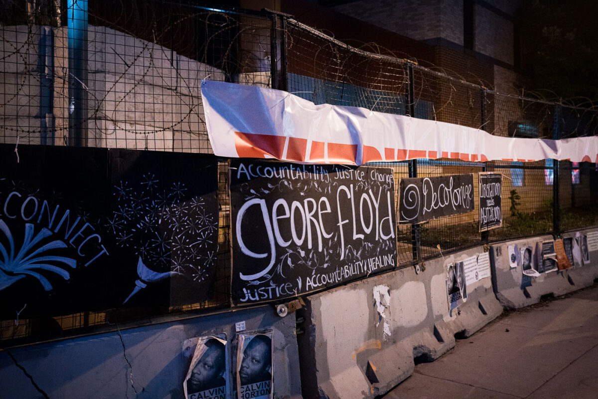 Minneapolis Police Third Precinct one year after George Floyd was killed by the Minneapolis police.