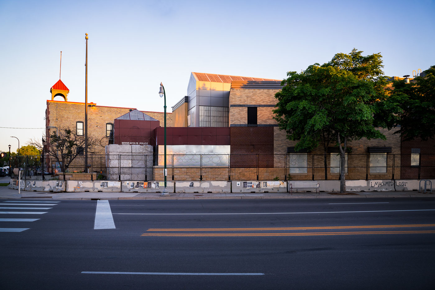 Minneapolis police station 1 year after it was burned