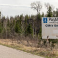 A sign at the PolyMet Mining NorthMet Project.