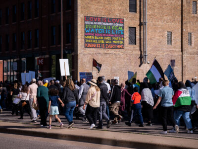 Pro-Palestine Protest March in Downtown Minneapolis