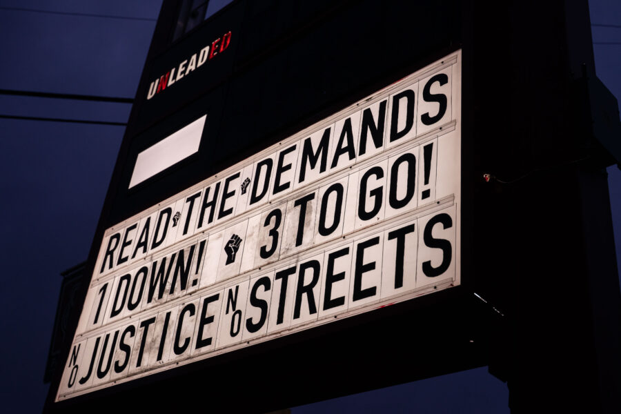 George Floyd Square: “Read the Demands, 1 Down 3 to Go!”
