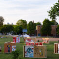 Save the Boards to Memorialize the Movement exhibited 87 of the almost a thousand boards they've saved at Phelps Park, next to George Floyd Square.