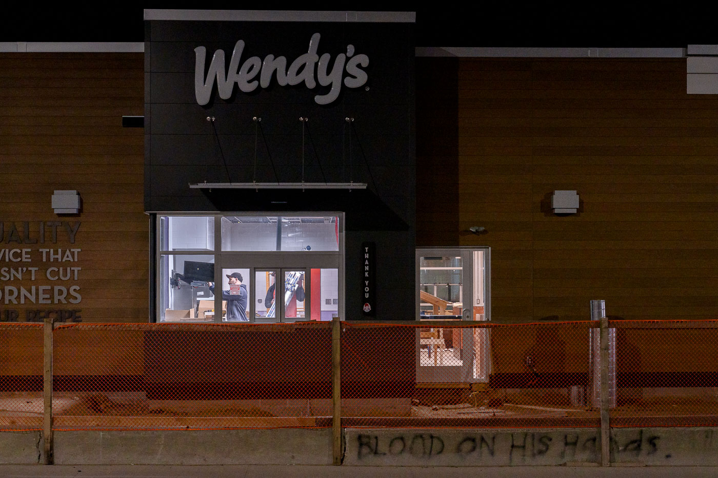 Wendy's being rebuilt after riots