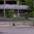 The Hennepin County Public Safety Facility which houses the county jail in downtown Minneapolis. Security fencing around the facility was installed prior to the Derek Chauvin murder trial.