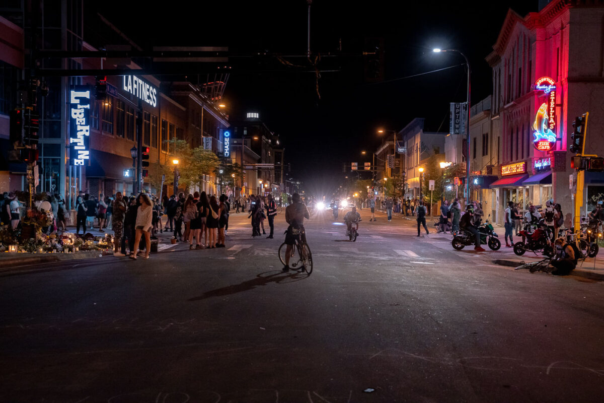 Protesters gathered at a memorial on Lake Street on what would have been Deona Marie's birthday. 

Deona Marie was killed when Nicholas Kraus drove his vehicle into those protesting the killing of Winston Smith.

Winston Smith was killed after Hennepin and Ramsey County officers fired their weapons while part of a Federal Task Force serving a warrant.