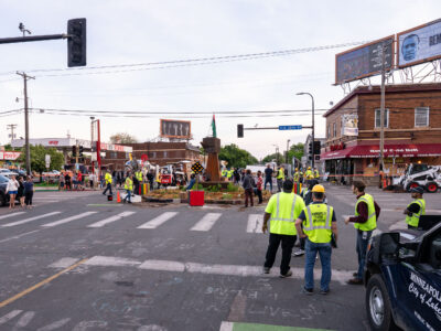 Minneapolis Public Works Remove Barricades at George Floyd Square