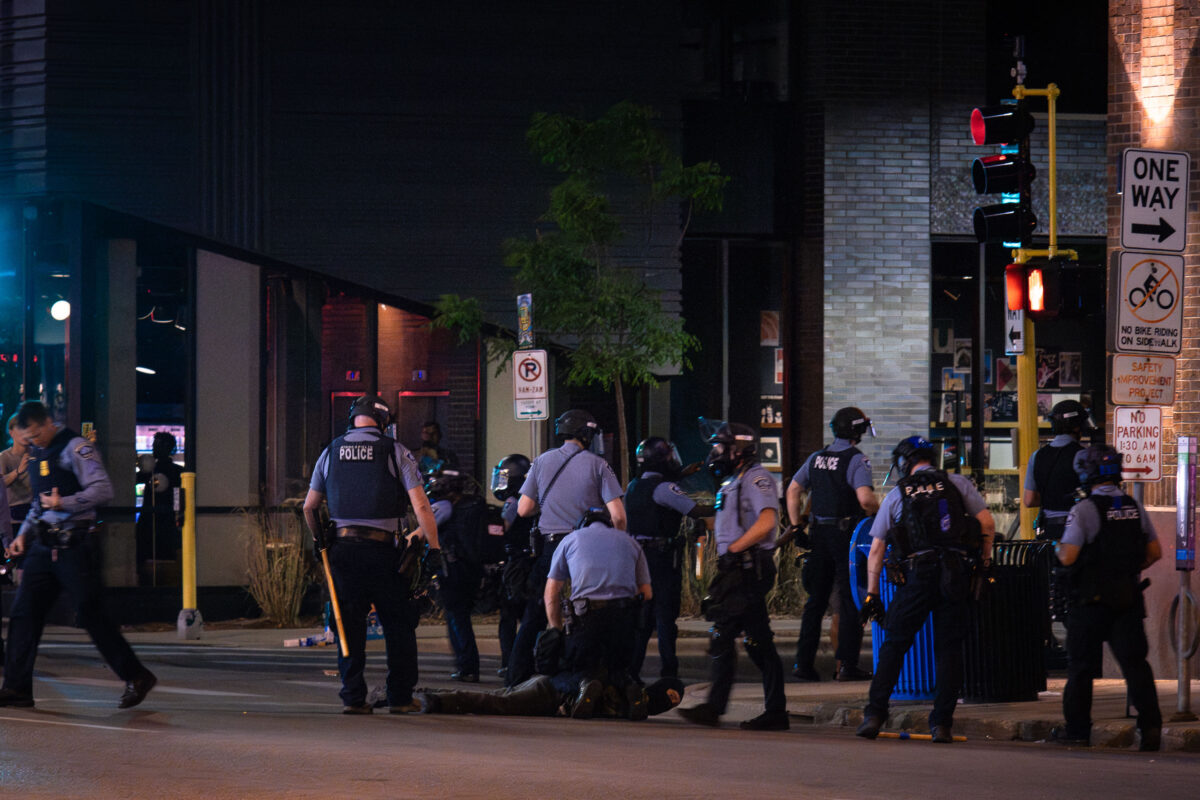 Minneapolis Police Arrest Winston Smith  Protesters
