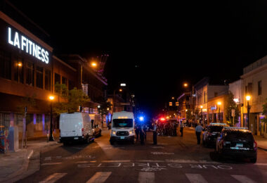 Minneapolis Police gather on Lake Street following days of protests in the area after the law enforcement shooting death of Winston Smith.

Smith was shot and killed when Federal Task Force members from Ramsey and Hennepin county fired their weapons while serving a warrant.