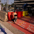 Protesters paint the concrete barriers around a peace garden built by those protesting the June 3rd and June 13th deaths of Winston Smith and Deona Marie.

Deona Marie was killed when Nicholas Kraus drove his vehicle into those protesting the killing of Winston Smith.

Winston Smith was killed after Hennepin and Ramsey County officers fired their weapons while part of a Federal Task Force serving a warrant.