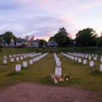 The "Say Their Names Cemetery" in South Minneapolis near George Floyd Square. The cemetery holds the names of those who suffered from police violence.