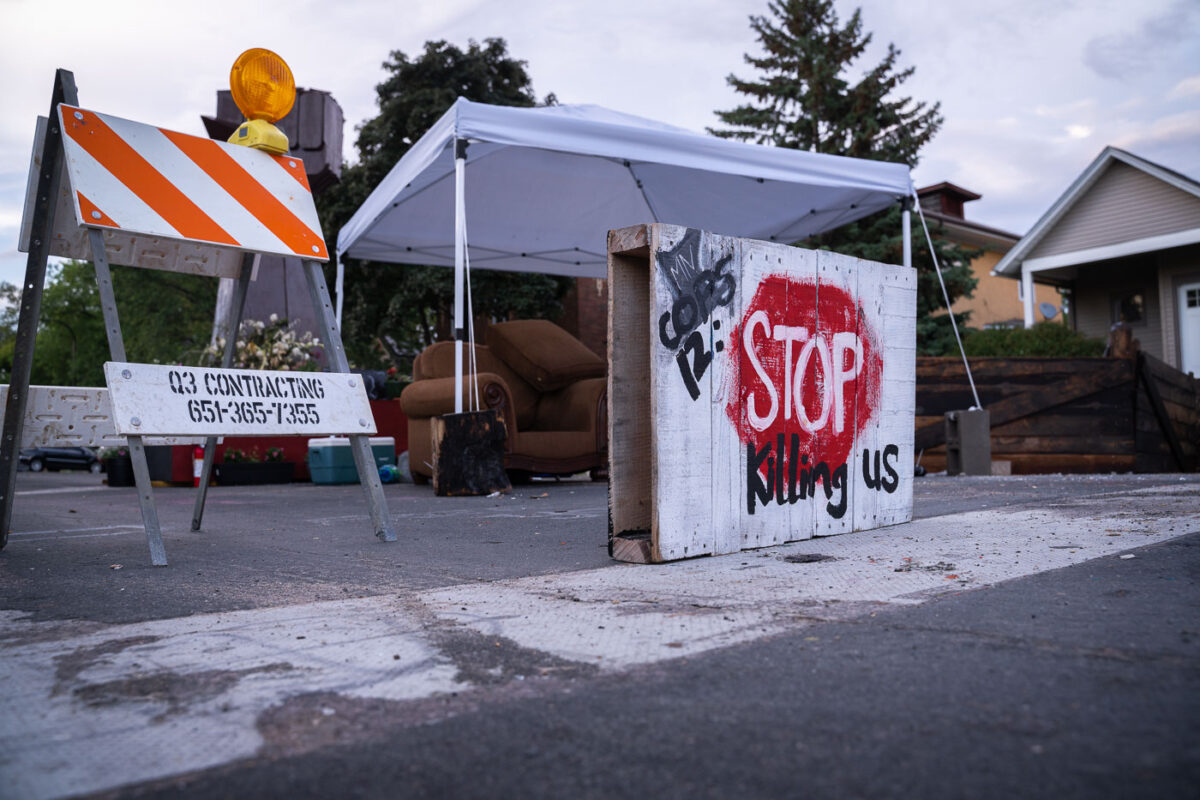 Various new barricades have been placed at George Floyd Square ever since the city helped clear out barricades on June 3rd.