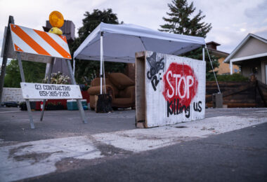 Various new barricades have been placed at George Floyd Square ever since the city helped clear out barricades on June 3rd.