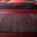 "The Blood Is On Your Hands" written on a private drive outside the parking ramp that Winston Smith was killed by law enforcement on June 3rd, 2021.