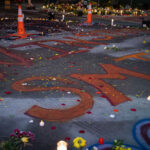 Winston Smith art in Uptown Minneapolis 3 Minneapolis protesters continue to hold space through the night around Winston Smith and Deona Marie memorials. Stronger barricades blocking vehicles on W. Lake between Hennepin and Fremont where I saw several references to "Boogie World", Boogie is Winston Smith's middle name.Winston Smith was killed by law enforcement on June 3rd and Deona Marie was killed when a man drove a vehicle through protesters barricades.