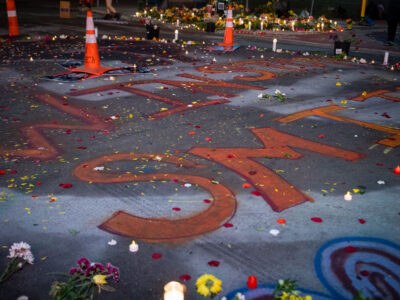 Minneapolis Uptown Memorial for Winston Smith and Deona Marie