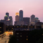 Minneapolis during bad qir quality due to wildfires.
