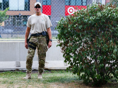 Private Security Guard at Seven Points Mall Protest Site, Minneapolis