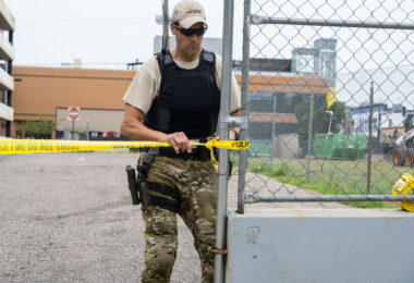 Conflict Resolution Group at Seven Points. The security firm operated around Seven Points Mall following the federal law enforcement killing of Winston Smith the month prior.