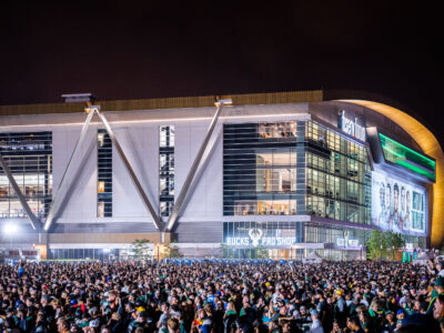 Deer District, Milwaukee: Fans Celebrate NBA Championship Win