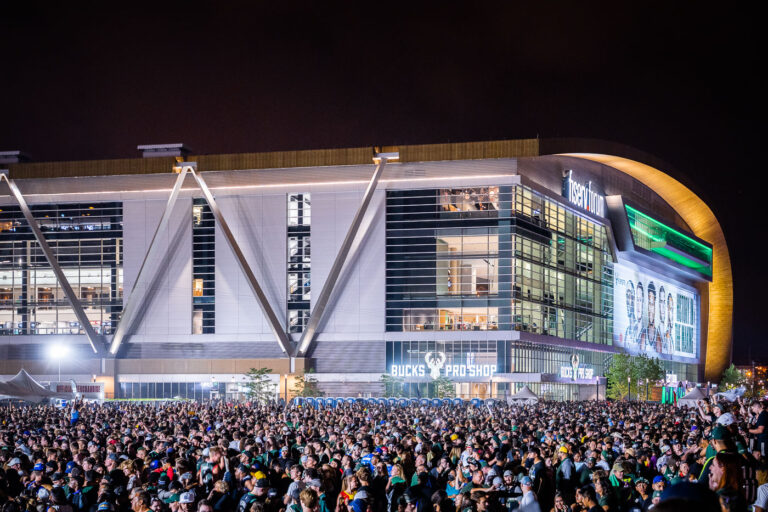 Deer District after Bucks win NBA Championship 2 Milwaukee celebrates as the Milwaukee Bucks win their first NBA Championship since 1971.