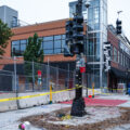 The Deona Marie Memorial after it was cleared in the morning by private security contractors.