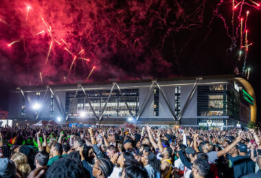 Milwaukee celebrates as the Milwaukee Bucks win their first NBA Championship since 1971.