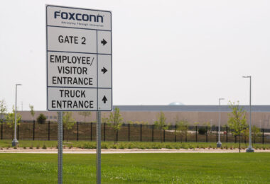Foxconn buildings in Mount Pleasant, Wisconsin