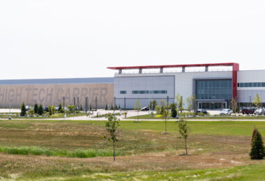 Foxconn, Mount Pleasant, Wisconsin. The "High Tech Carrier" or "The Fab" building was originally meant to be a Gen 10.5 LCD manufacturing plant. Unknown if any manufacturing is done insifde the facility.