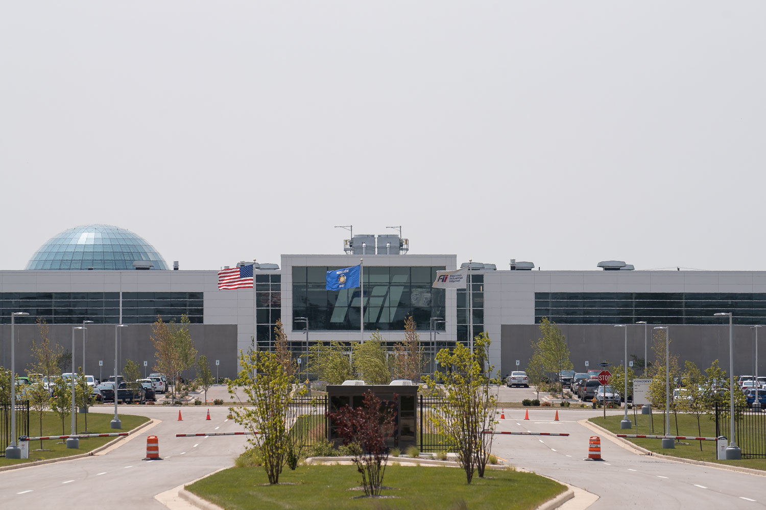 Foxconn Fii building in Mount Pleasant, Wisconsin. The facility is said to produce server and networking parts.