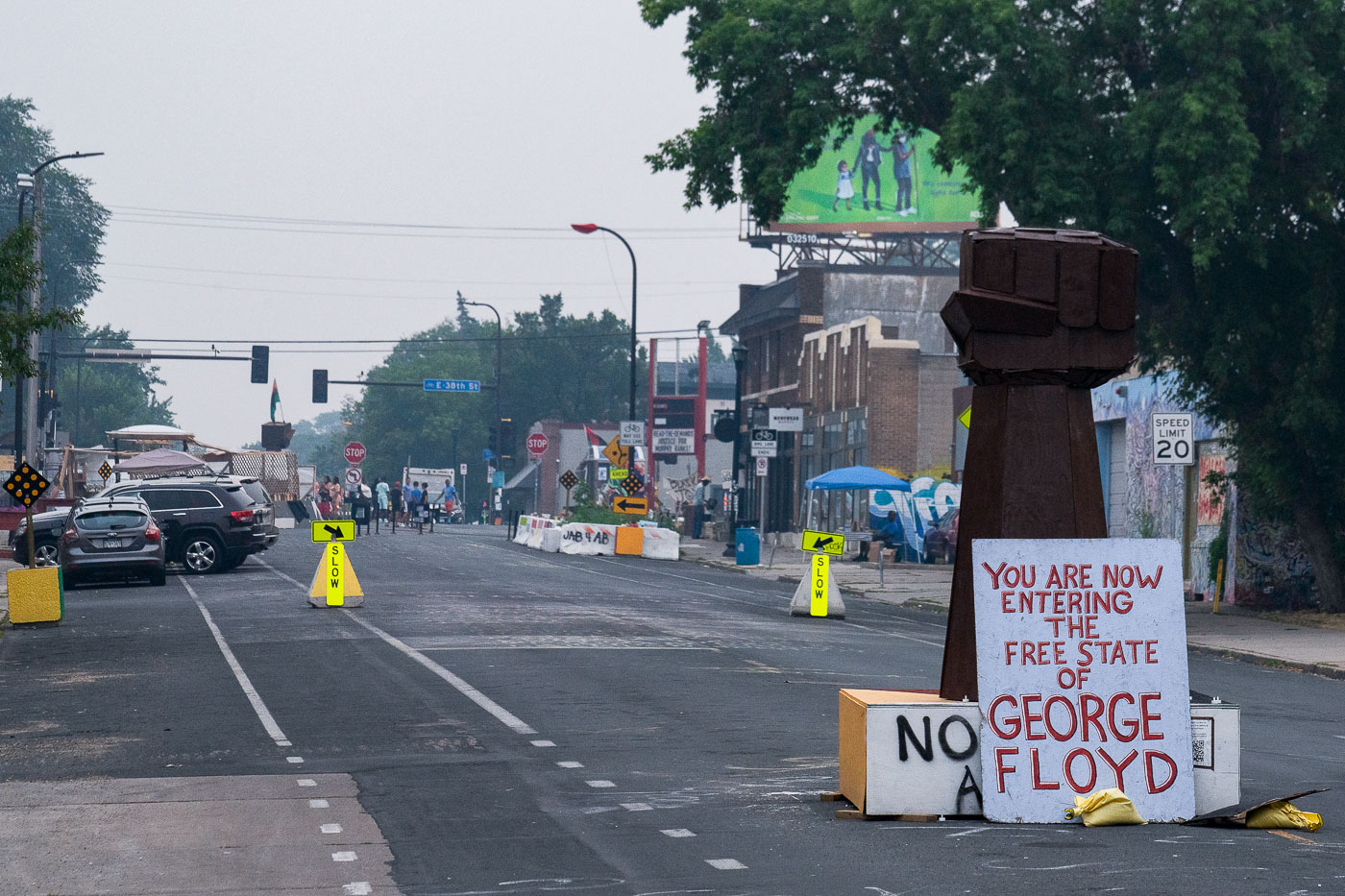 George Floyd Square and bad air quality