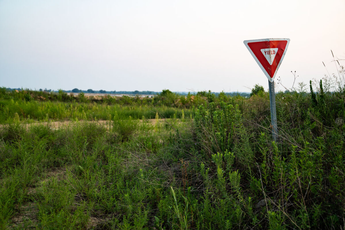 Kasota Prairie Yield Sign