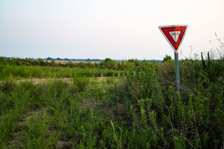 Kasota Prairie Yield Sign 1 Yield Sign seen at Kasota Prairie Scientific and Natural Area.