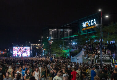 Milwaukee celebrates as the Milwaukee Bucks win their first NBA Championship since 1971.