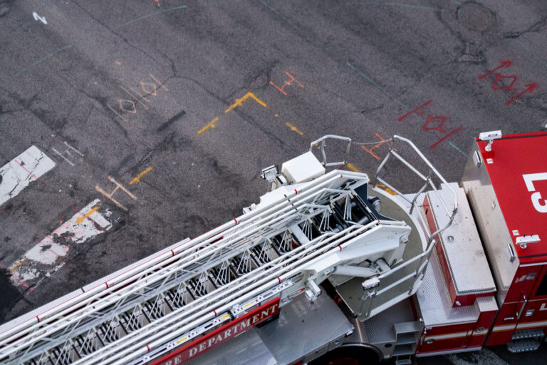 Minneapolis Fire Truck From Above 3 A Minneapolis fire truck as seen from above.