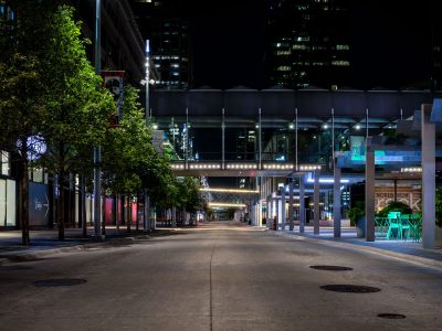 Nicollet Mall and Skyway Bridge, Downtown Minneapolis