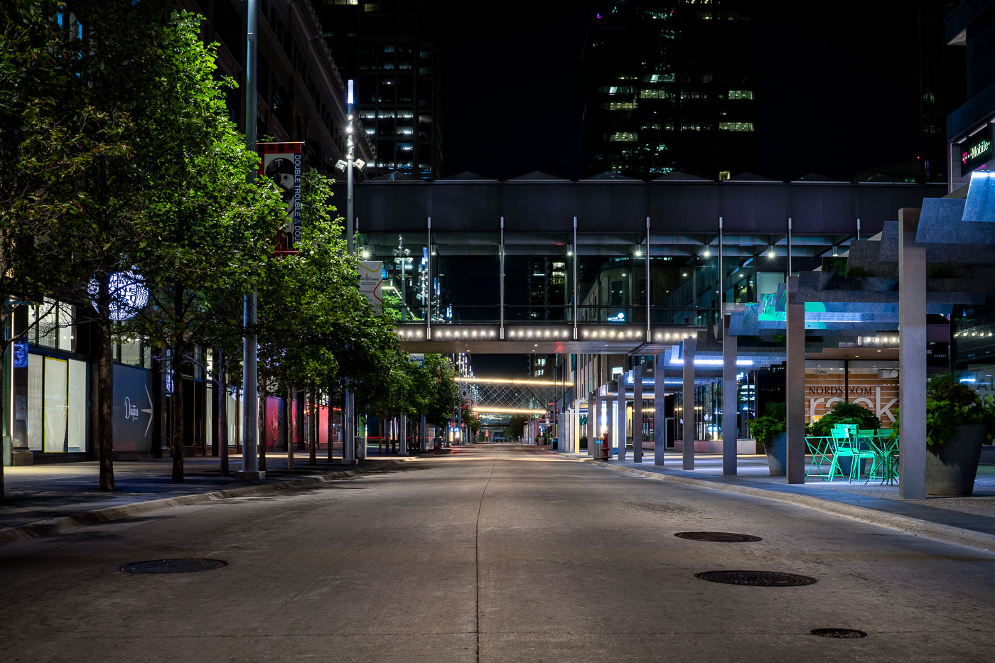 Nicollet Mall in Downtown Minneapolis July 2021