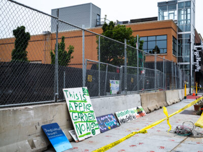 Winston Smith Memorial Signs at Seven Points Mall Site, Minneapolis