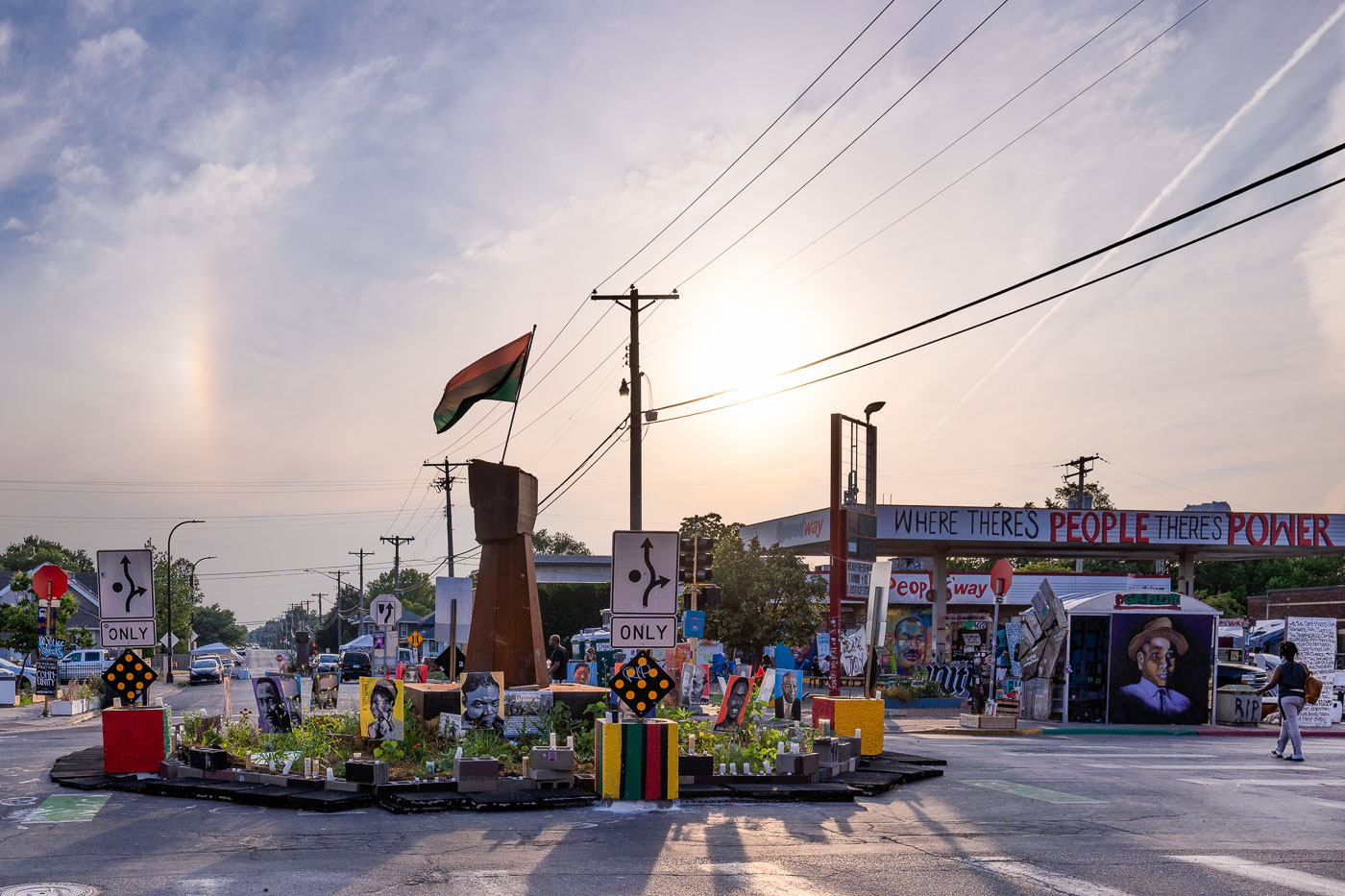 Sun Dog at George Floyd Square